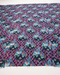 Panel de algodón estampado en rodillo, fabricado para los mercados de Asia Central Mediados del siglo XX Rusia