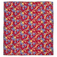 Panel de algodón estampado en rodillo, fabricado para los mercados de Asia Central  Mediados del siglo XX  Russi