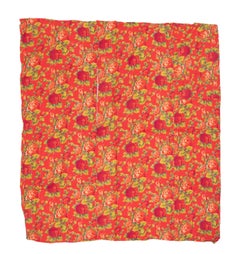 Roller Printed Cotton Panel, Made for Central Asian Markets Mid 20th C. Russia