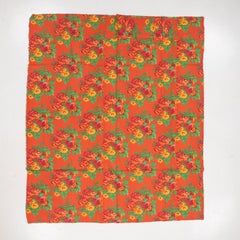 Roller Printed Cotton Panel, Made for Central Asian Markets  Mid 20th C.  Russia
