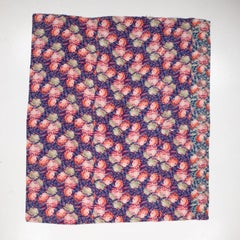 Roller Printed Cotton Panel, Made for Central Asian Markets  Mid 20th C.  Russia