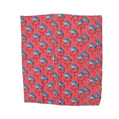 Roller Printed Cotton Panel, Made for Central Asian Markets  Mid 20th C.  Russia
