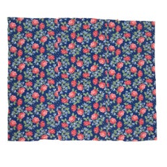 Roller Printed Cotton Panel, Made for Central Asian Markets Mid 20th C. Russia