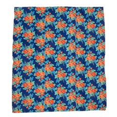 Roller Printed Cotton Panel, Made for Central Asian Markets  Mid 20th C.  Russia