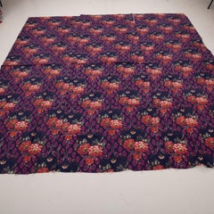 Roller Printed Cotton Panel, Made for Central Asian Markets  Mid 20th C.  Russia
