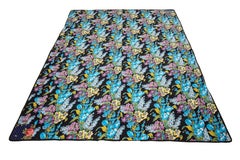 Roller Printed Cotton Panel, Made for Central Asian Markets Mid 20th C. Russia