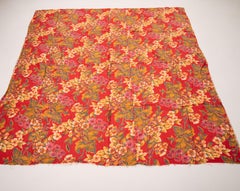 Roller Printed Cotton Panel, Made for Central Asian Markets  Mid 20th C.  Russia