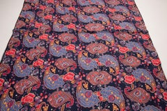 Roller Printed Cotton Panel, Made for Central Asian Markets  Mid 20th C.  Russia