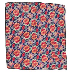 Panel de algodón estampado en rodillo, fabricado para los mercados de Asia Central  Mediados del siglo XX  Rusia
