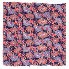 Panel de algodón estampado en rodillo, fabricado para los mercados de Asia Central  Mediados del siglo XX  Rusia
