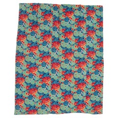 Panel de algodón estampado en rodillo, fabricado para los mercados de Asia Central  Mediados del siglo XX  Rusia
