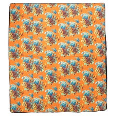 Roller Printed Cotton Panel, Made for Central Asian Markets Mid 20th C. Russia