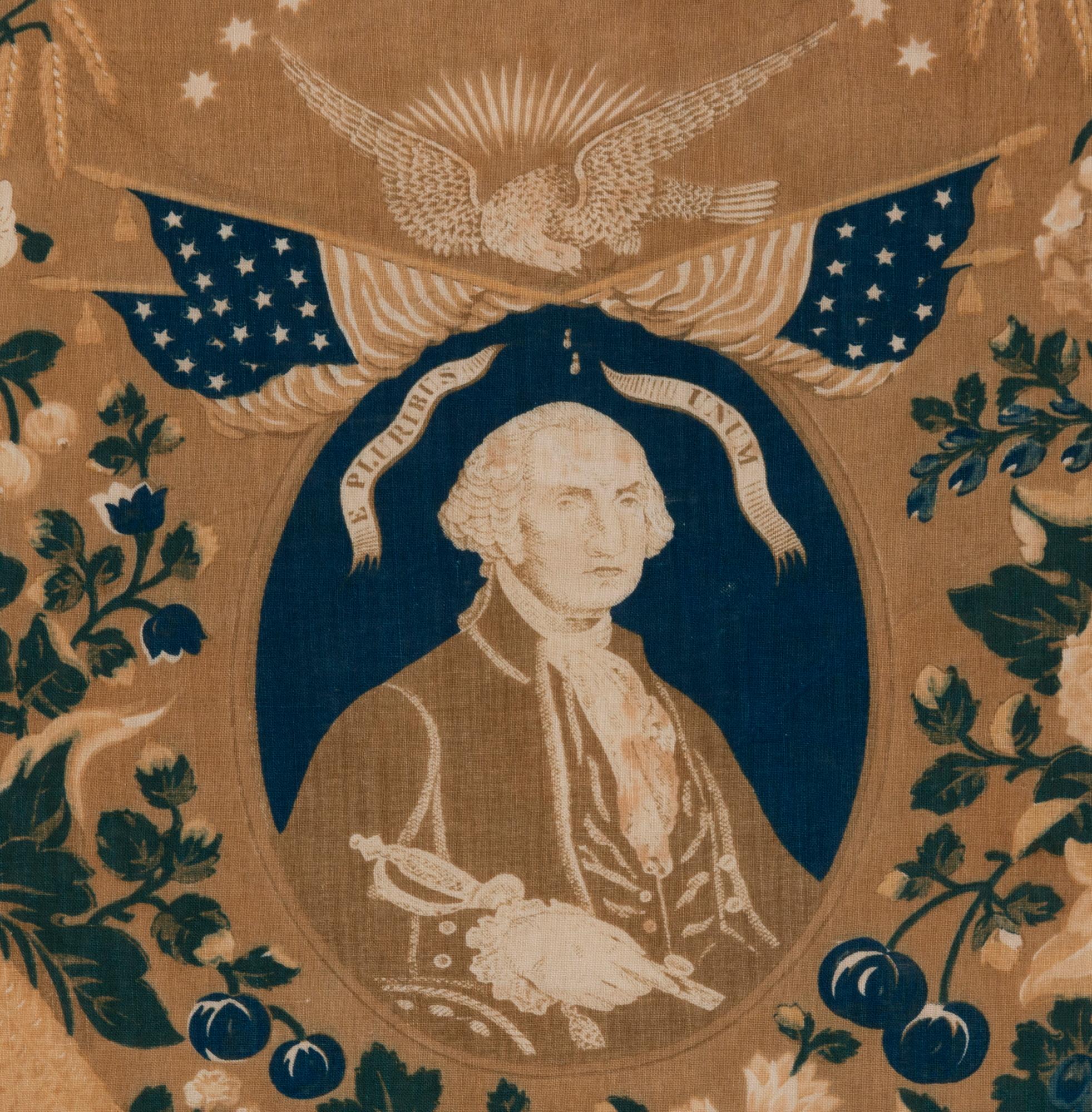 Yard Good, fabriqué pour commémorer George Washington, vers 1824-1832 Bon état - En vente à York County, PA