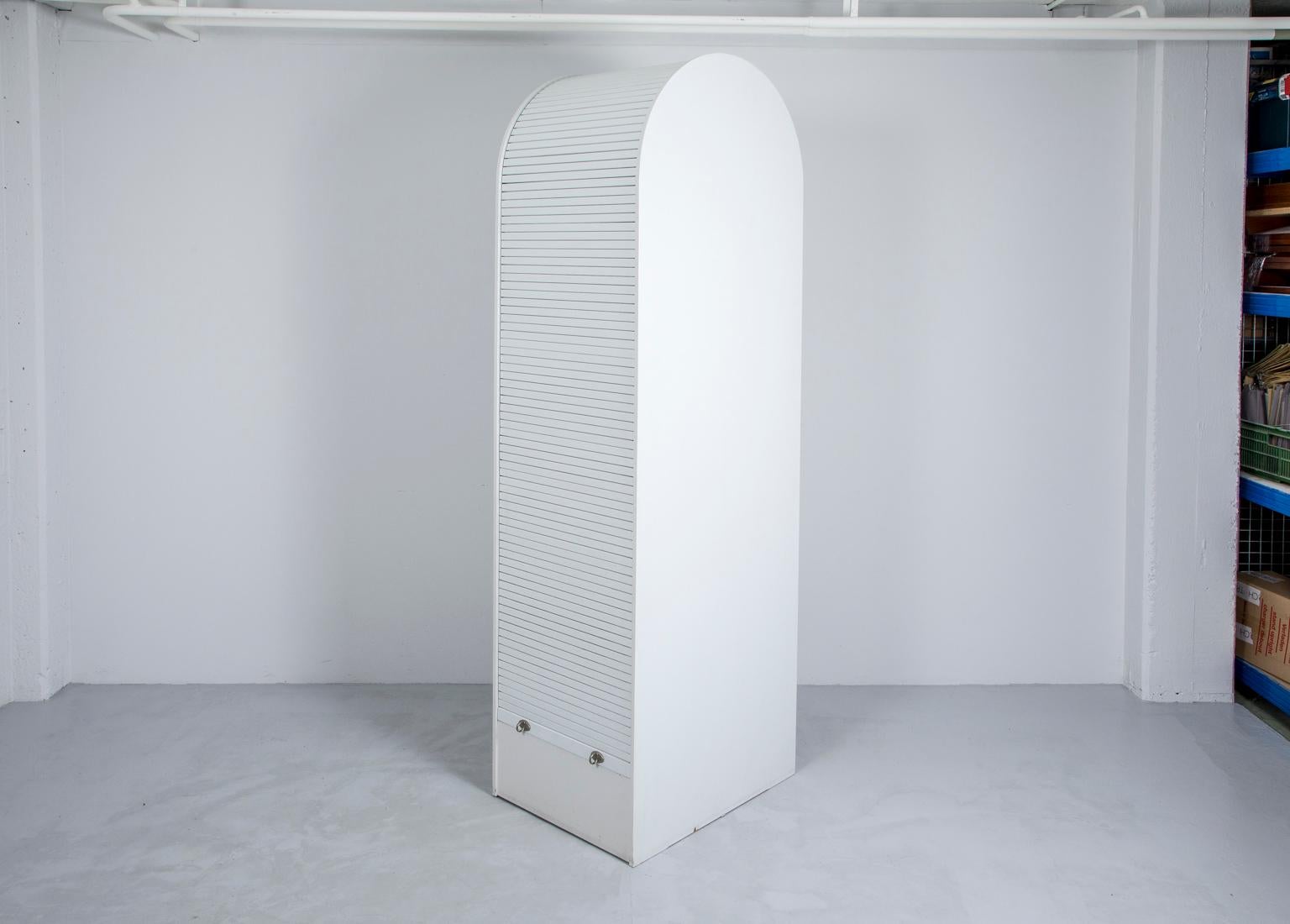 Wood Roller Shutter Wardrobe by Kurt Vogt for Thut Möbel For Sale