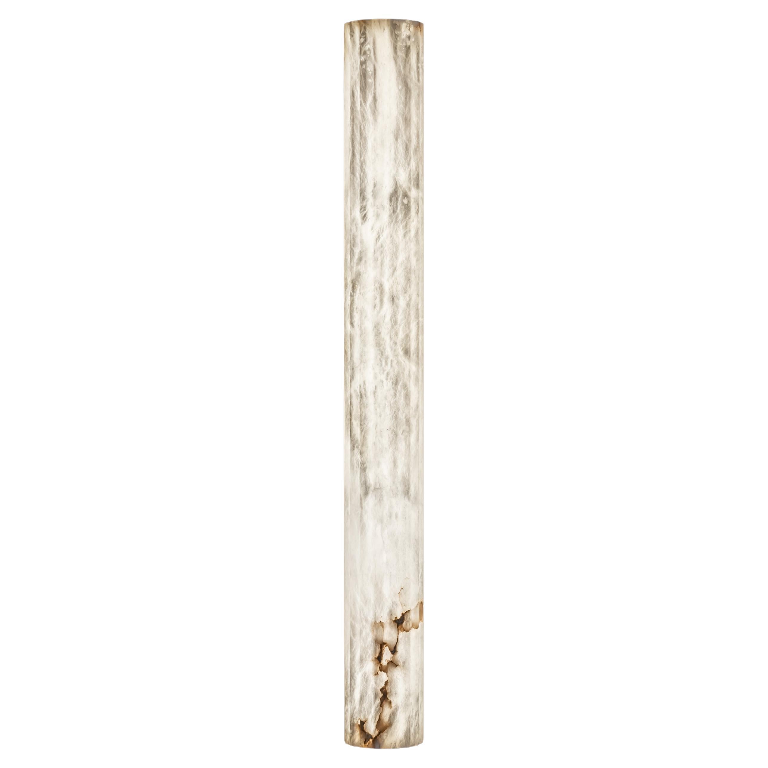 Roller WS Large Wall Lamp by United Alabaster For Sale