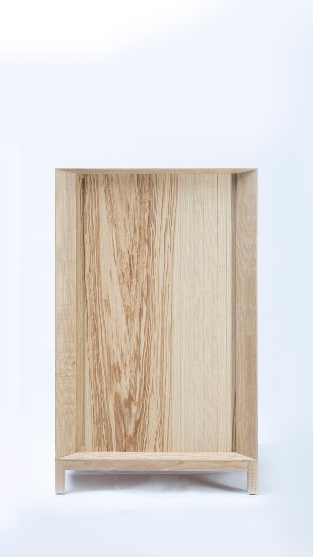 Scandinavian Modern Rolleta Cabinet 100 with Tambour Door For Sale