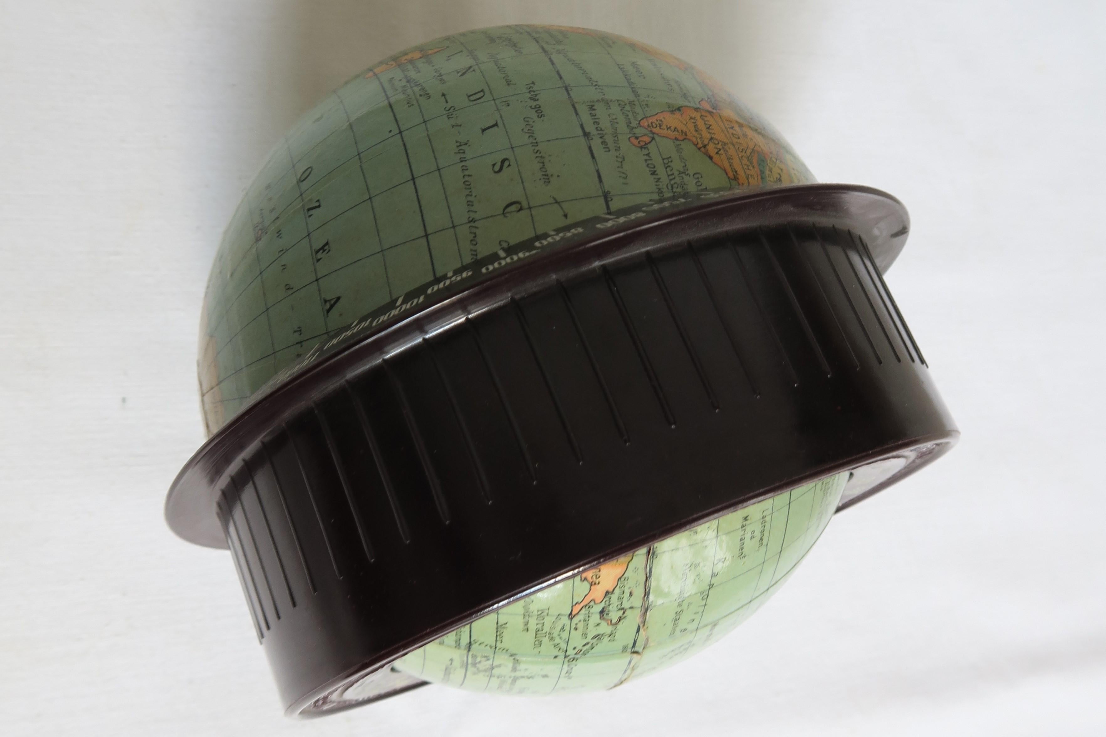 Plastic Rollglobus 'Rollable Globe' by Austrian Geographer Robert Haardt For Sale