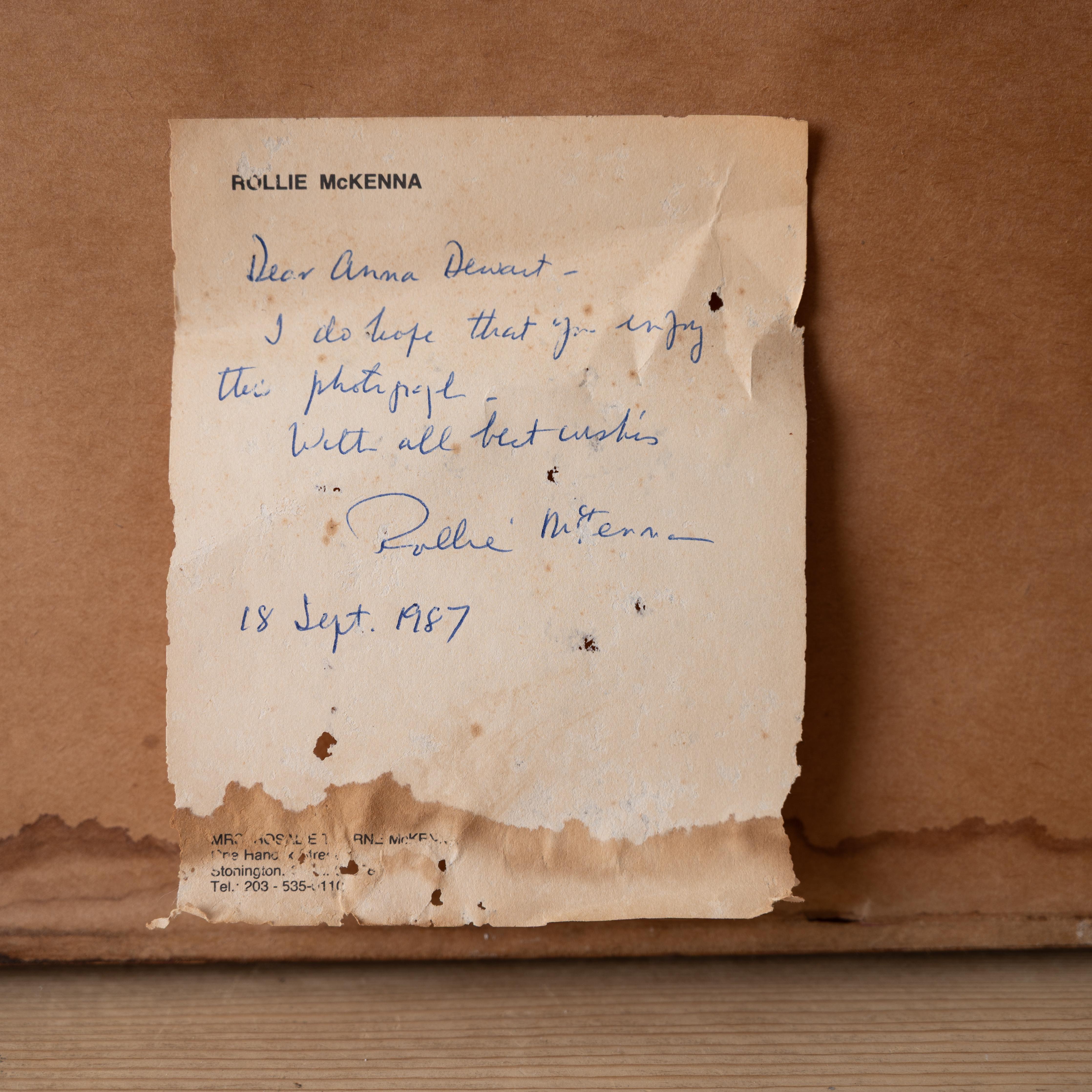 Verre Rollie McKenna - Portrait de Dylan Thomas, vers 1980 en vente