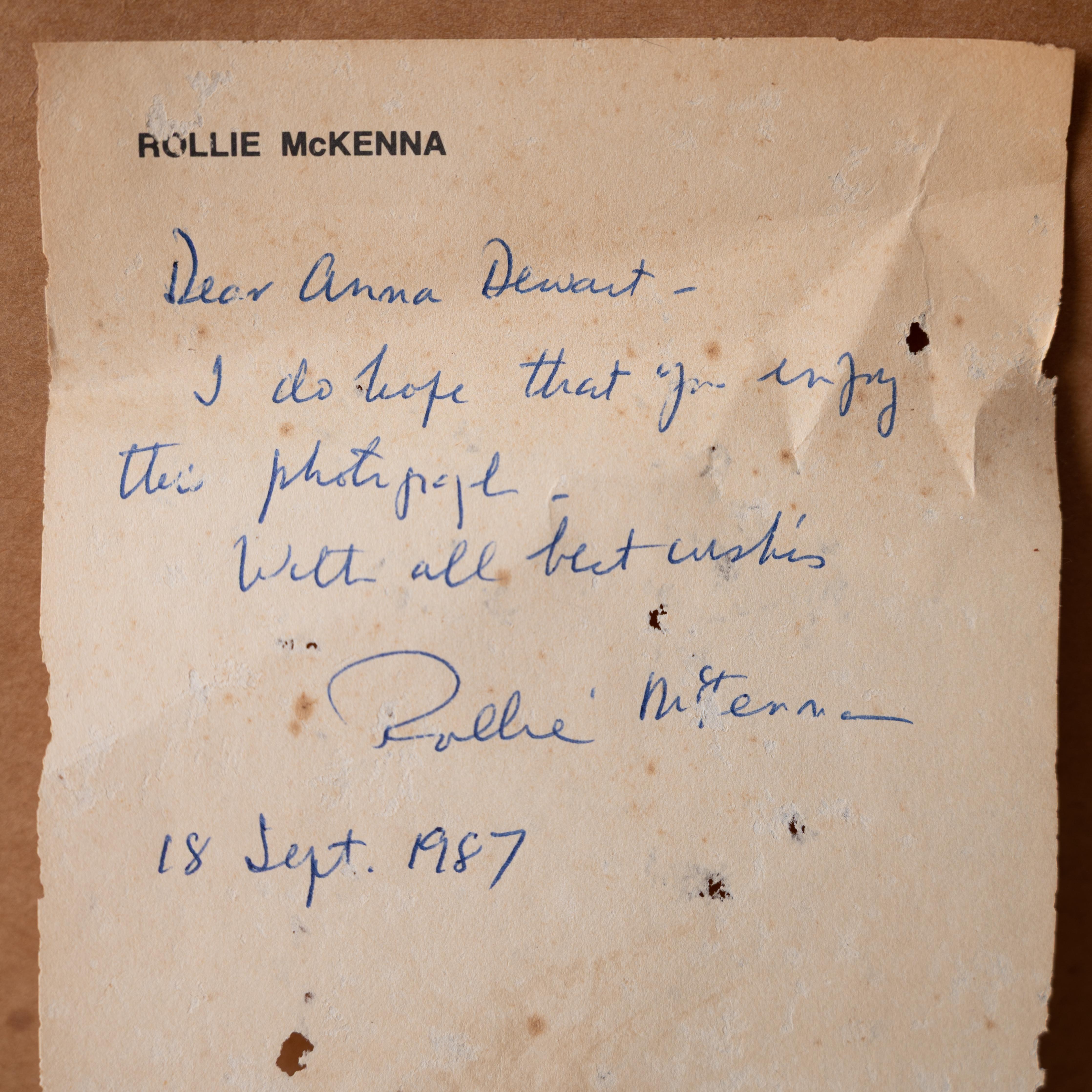 Rollie McKenna - Portrait de Dylan Thomas, vers 1980 en vente 1