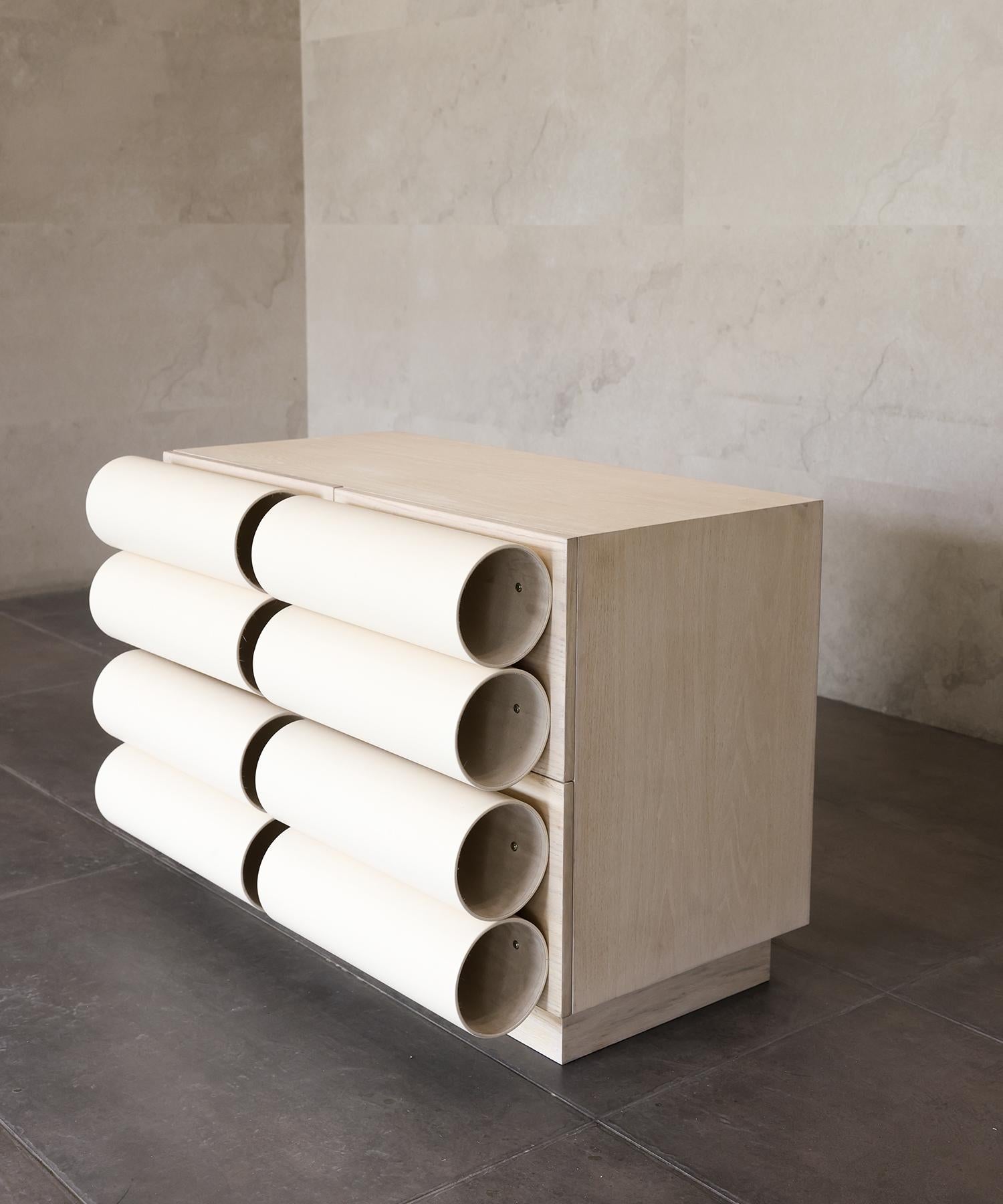 Indien ROLLIN DRESSER - Chêne blanchi par SHO MODERN en vente