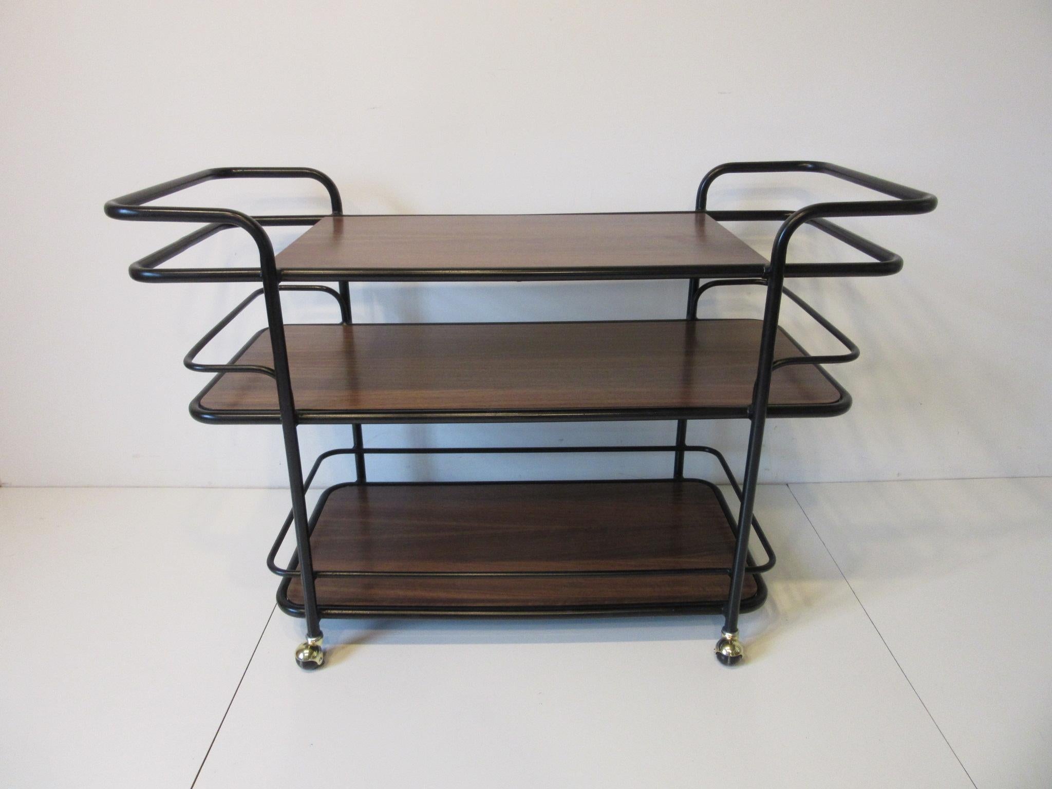Rolling Bar Cart in the Manner of Art Deco / International Style 3