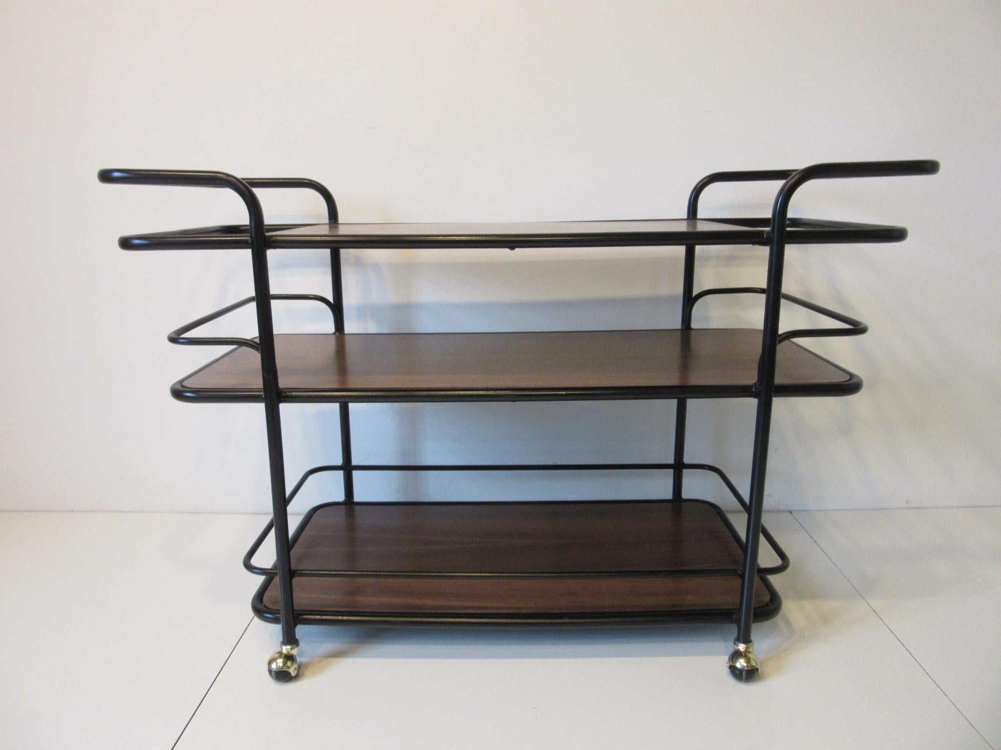 Rolling Bar Cart in the Manner of Art Deco / International Style 1