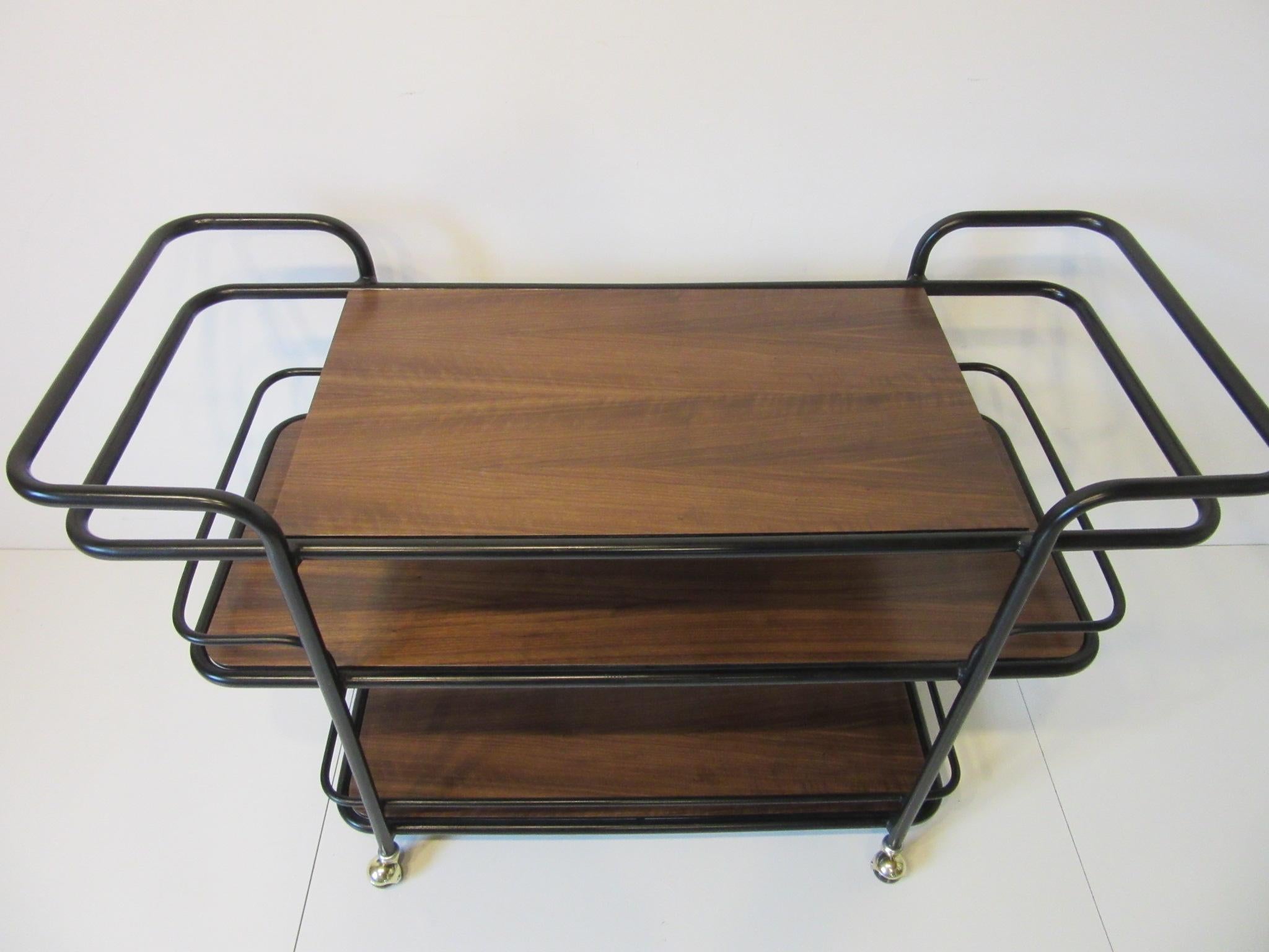 Rolling Bar Cart in the Manner of Art Deco / International Style 2