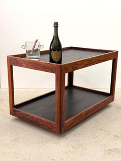 Mesa con ruedas de Johannes Anderssen, Dinamarca, 1960. Palisandro de Río macizo