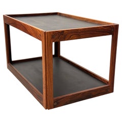 Mesa con ruedas de Johannes Anderssen, Dinamarca, 1960. Palisandro de Río macizo