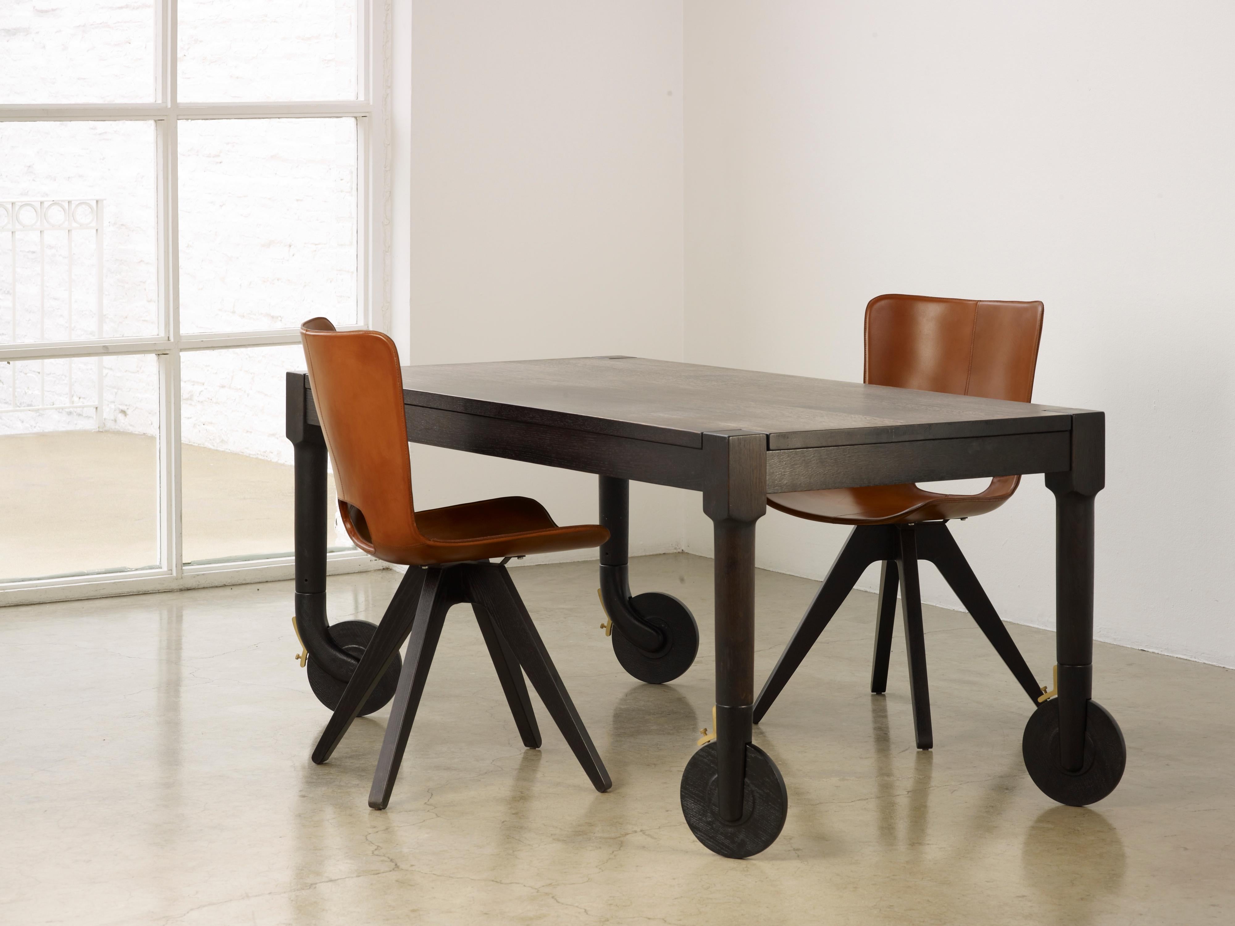 dining table with wheels