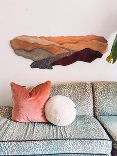 "Rolling Hills of Durham" – Handcrafted Leather Wall Sculpture, Canada