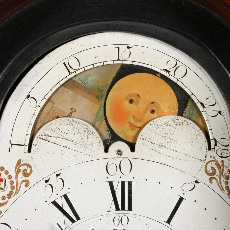 Rolling Moon Dial Grandfather Clock at 1stDibs