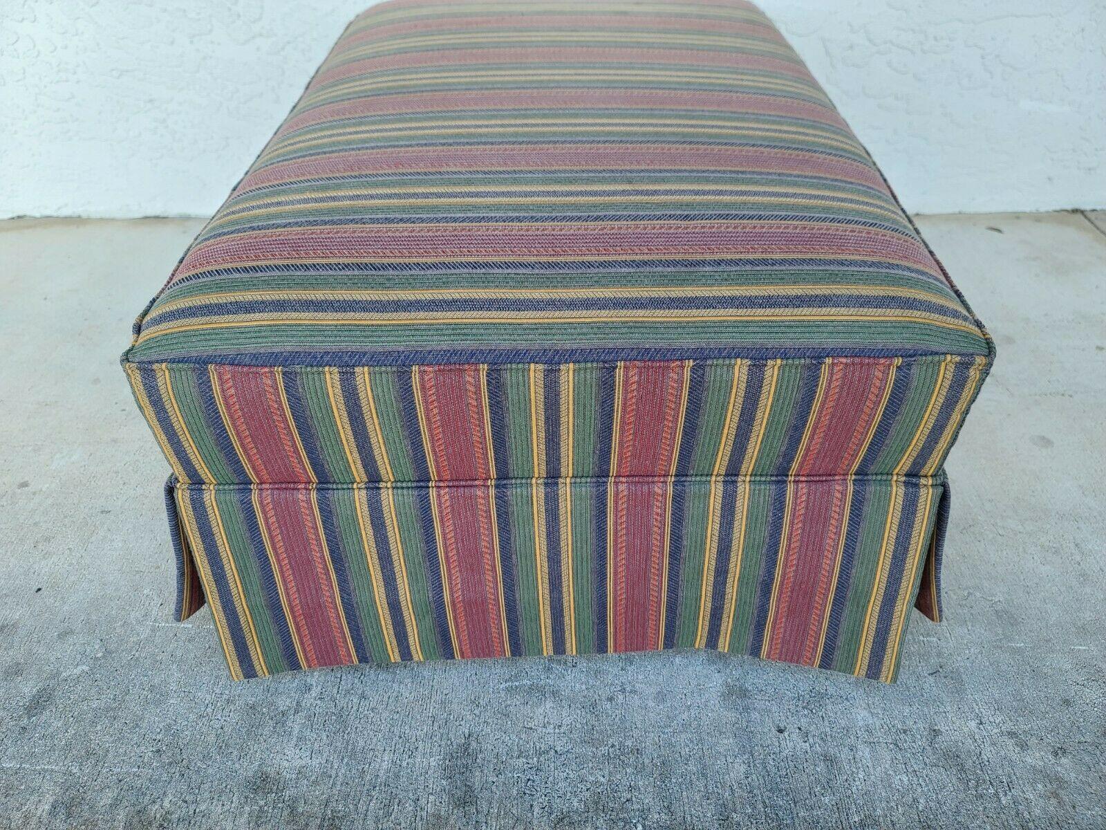 Mid-Century Modern Rolling Ottoman Bench by Sherrill Furniture For Sale