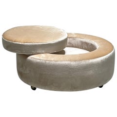 Rolling Ottoman by Edward Wormley for Dunbar