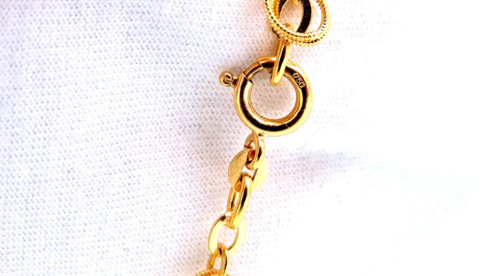 Women's or Men's Rolling Rings Necklace 14kt 39 Grams For Sale