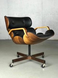 Rolling Segmented Lounge or Desk Chair by George Mulhauser for Plycraft