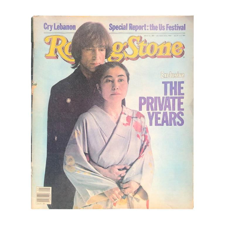 Rolling Stone Yoko Ono and John Lennon Original October 14 1982 Magazine