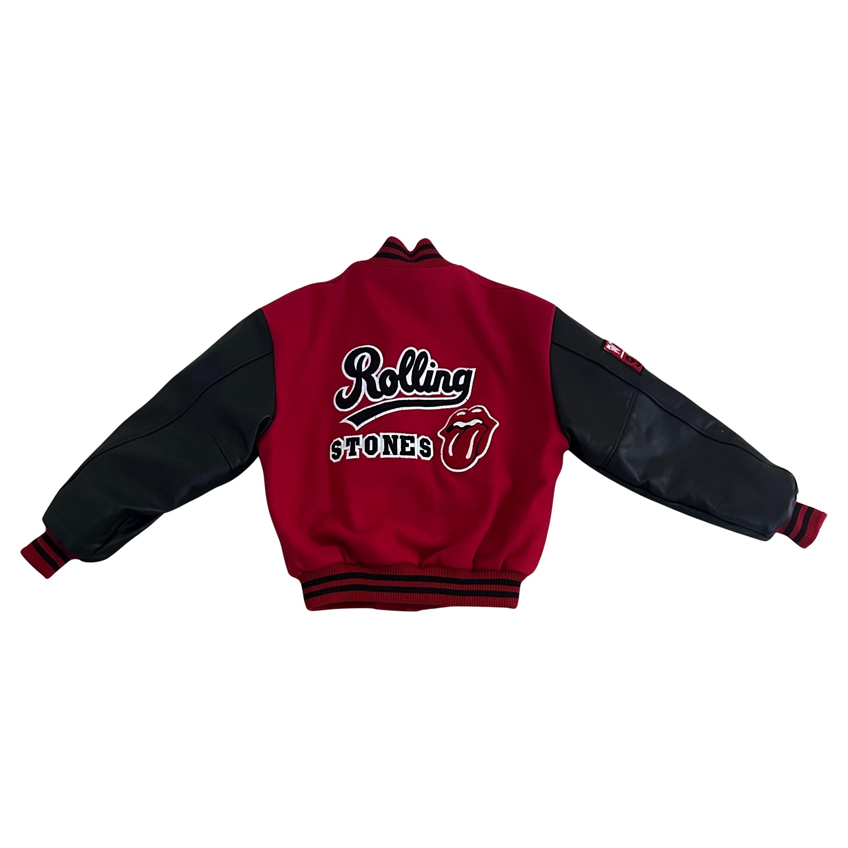 Américain The Rolling Stones 1997/98 World Tour Concert Letterman's / Bomber Jacket - Rare en vente
