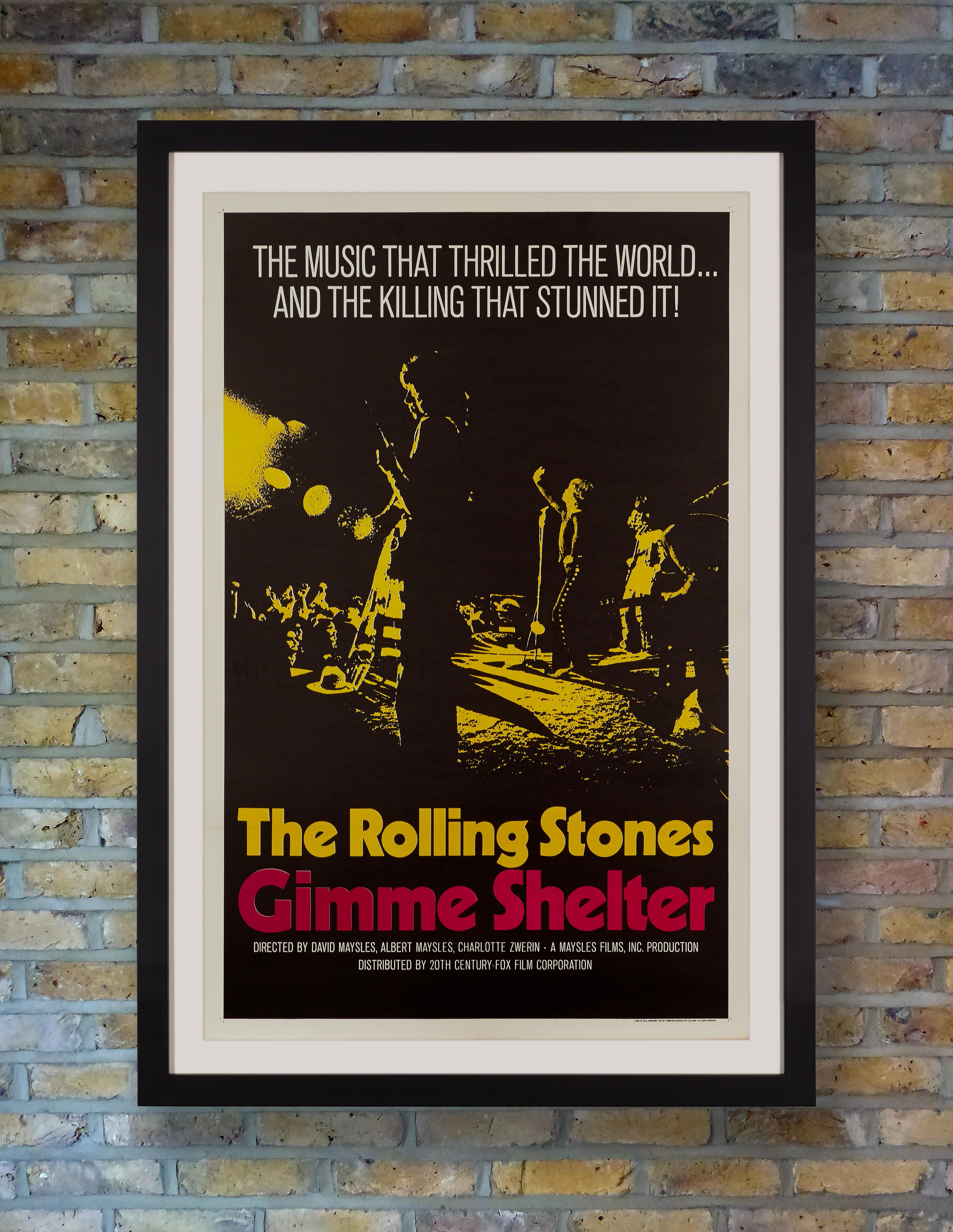 Often hailed as one of the greatest rock films ever made, the Maysles brothers 1970 documentary 'Gimme Shelter' followed the last few weeks of The Rolling Stones 1969 US Tour, culminating in the fateful events at the notorious Altamont free concert