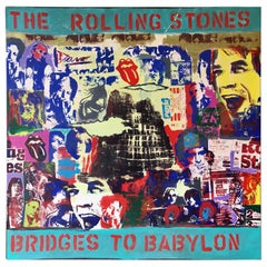 Rolling Stones Original Serigraph by Davo Titled Babylon and Beyond