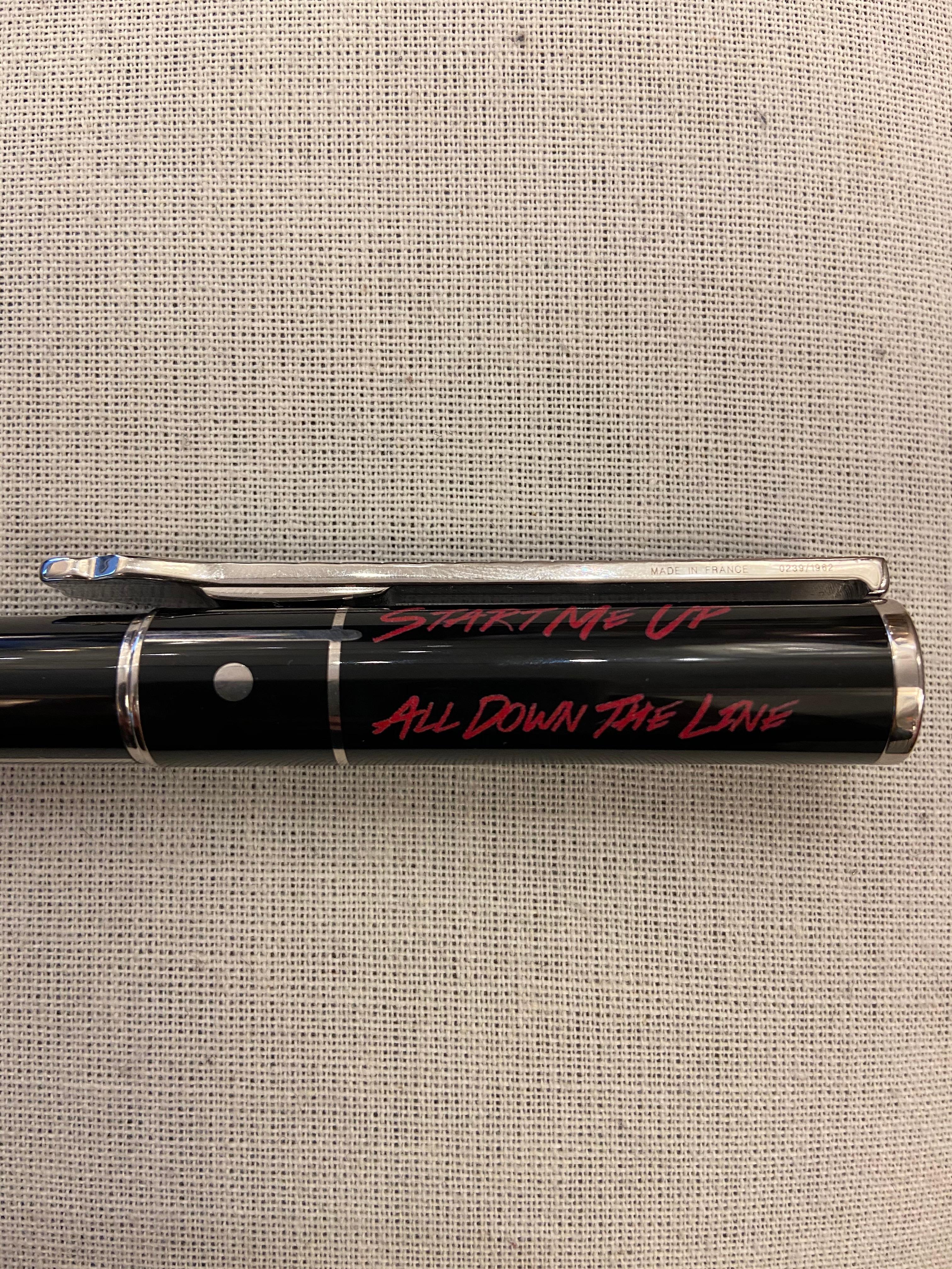Rolling Stones Pen, Edited by S.T Dupont Limited Edition In Excellent Condition In Saint Ouen, FR