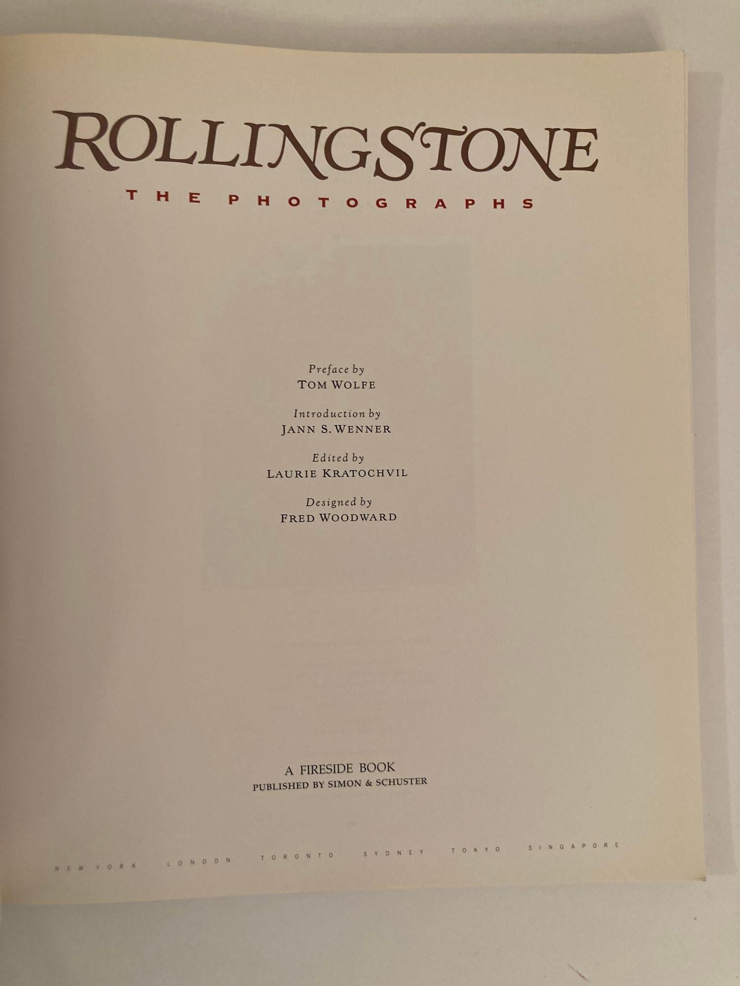 Expressionist Rolling Stones the Photographs 1993 Softcover Book For Sale