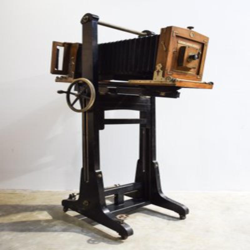 Rollende Werkstattkamera aus Holz, 1950er Jahre im Angebot 5