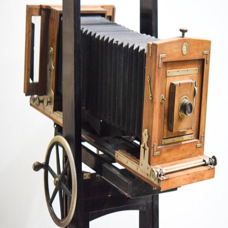 Rollende Werkstattkamera aus Holz, 1950er Jahre im Angebot 13
