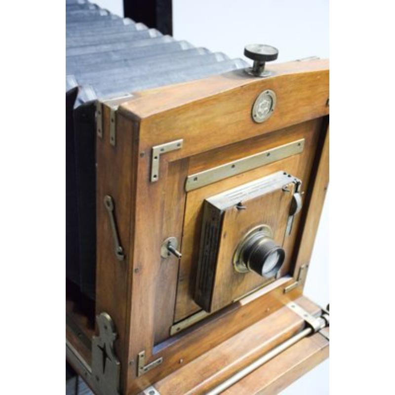 Rollende Werkstattkamera aus Holz, 1950er Jahre (Französisch) im Angebot
