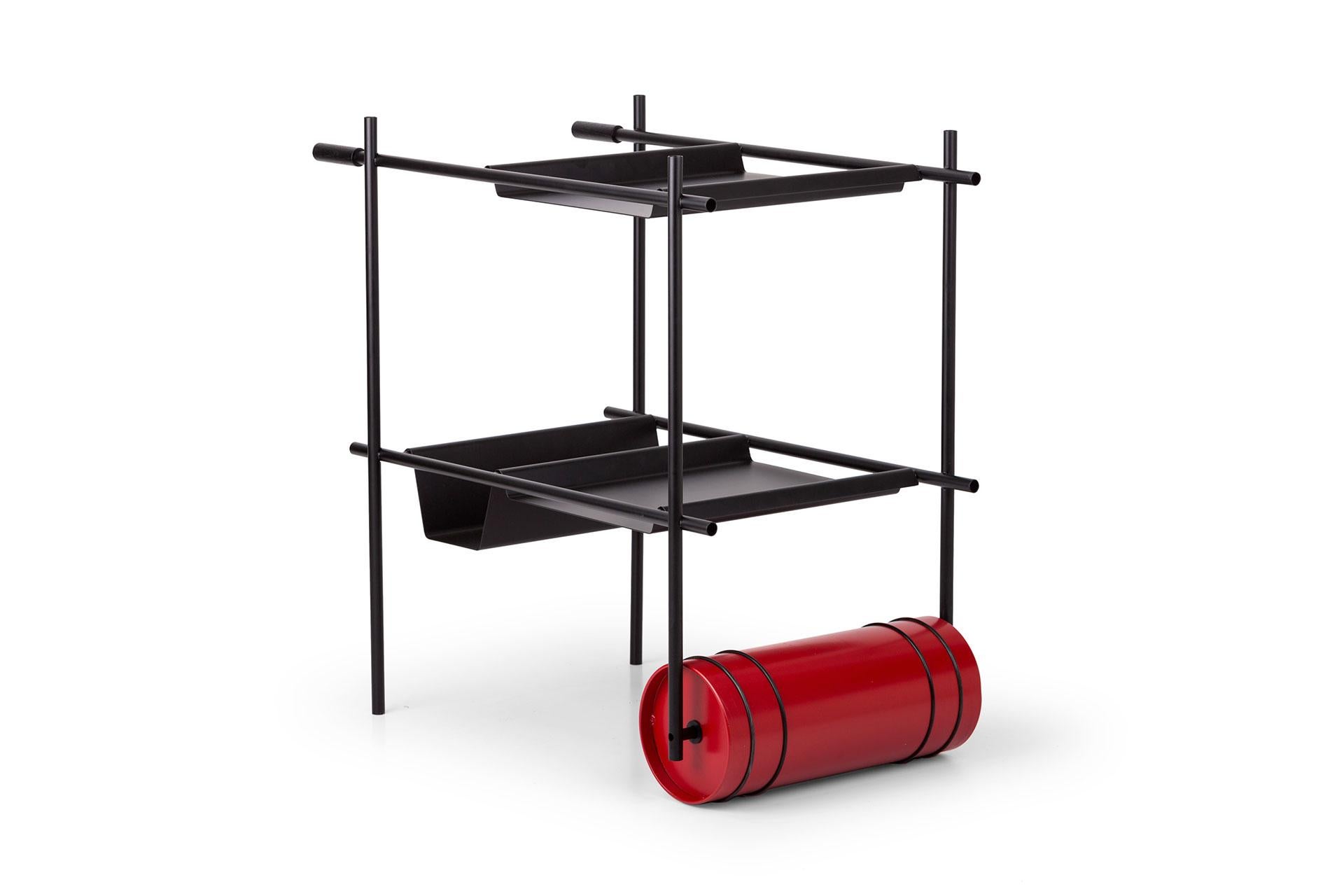 Post-Modern Rollingin Drink Trolley by Mingardo For Sale