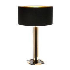 Rollins Table Lamp in Solid Polished Brass