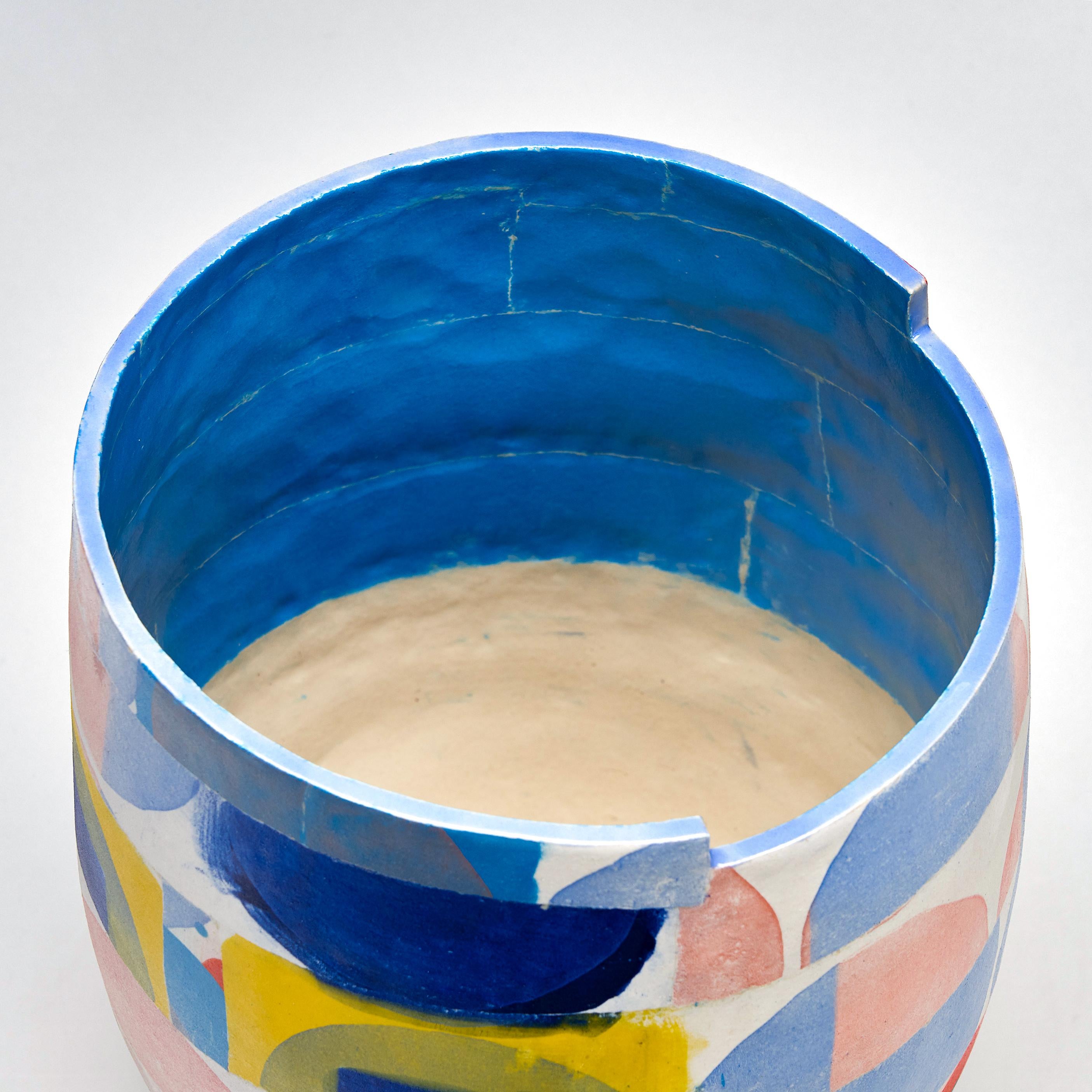 Rollmann, 2020 (Ceramic, C. 10.7 in. h x 8 in. diam. Object No.: 3819) 

The ceramic artist Corinna Petra Friedrich lives and works in Leipzig, Germany, where she studied painting, graphic design, and ceramics at the prestigious Academy of Fine