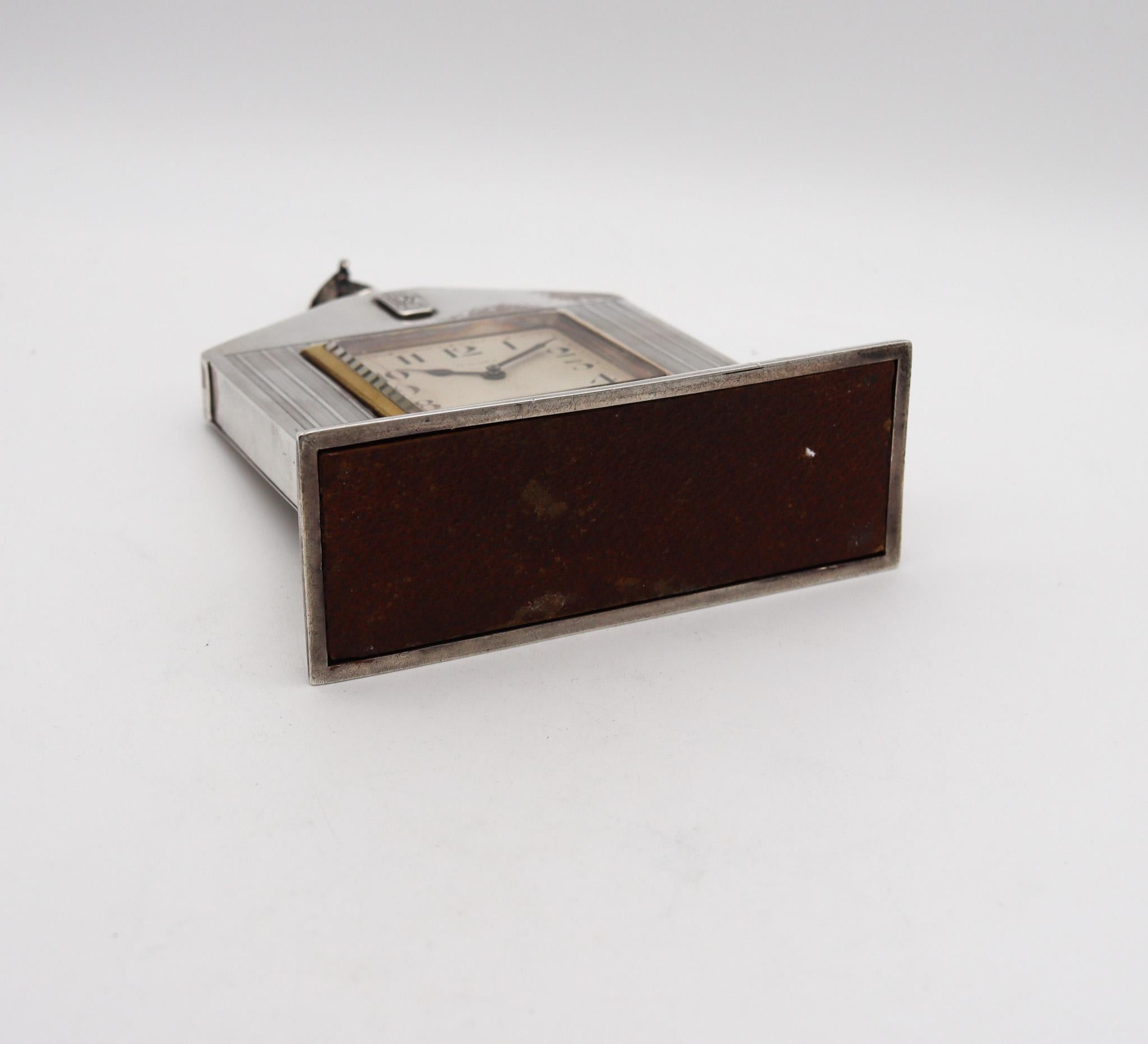 Orologio di presentazione Rolls Royce 1927 London Art Deco in Sterlina 925 e Oro 18Kt in vendita 2