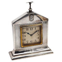Reloj de presentación Rolls Royce 1927 London Art Déco en plata de ley 925 y oro de 18 quilates